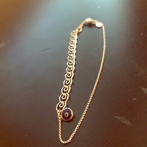 Alex and Ani Evil Eye pull chain bracelet